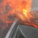 Teljesen kiégett egy autó Keszegen